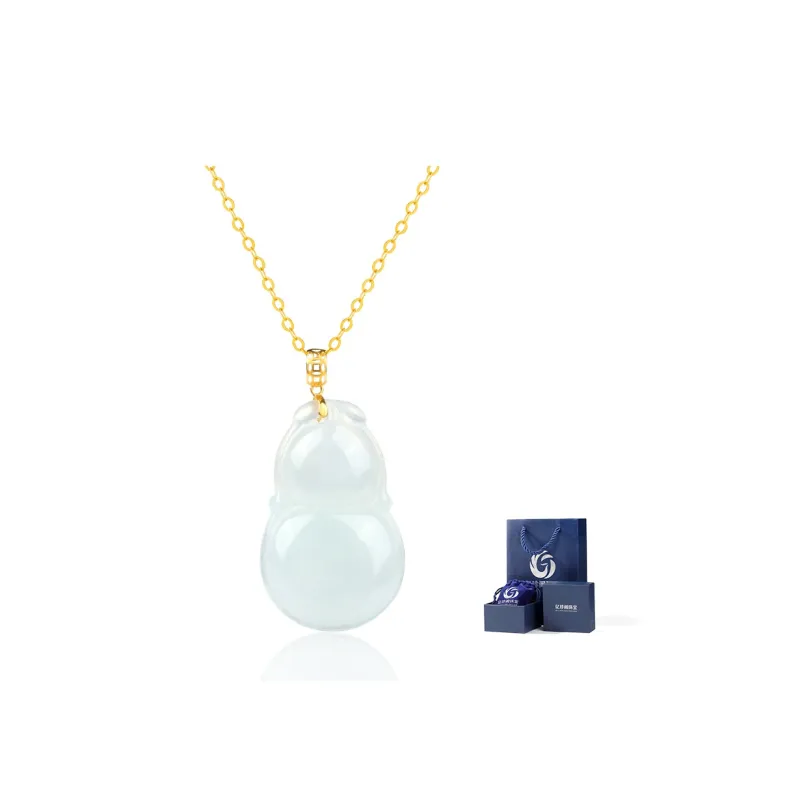 Yi Zhen Ge Ice Glutinous Jadeite Pendants Unisex-1