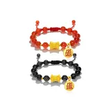 999 Fine Silver 1 Pair (Agate Red+Black)