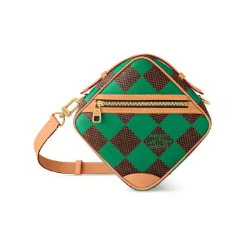 LOUIS VUITTON Chess Messenger Bag Damier Pop Green