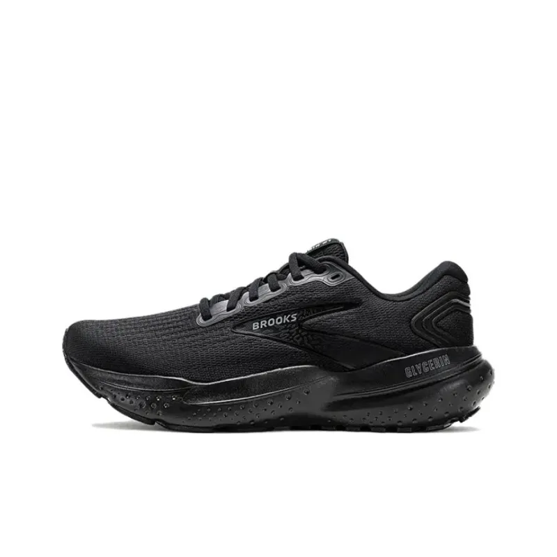 Brooks Glycerin 21 Anti Slip Wear Resistant Low Top Running Shoes Men's Black-0