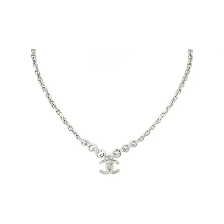 CHANEL Rhinestone Necklaces Women's-0
