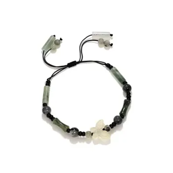 I&YOU Colored Glaze Jade Bracelets Women's