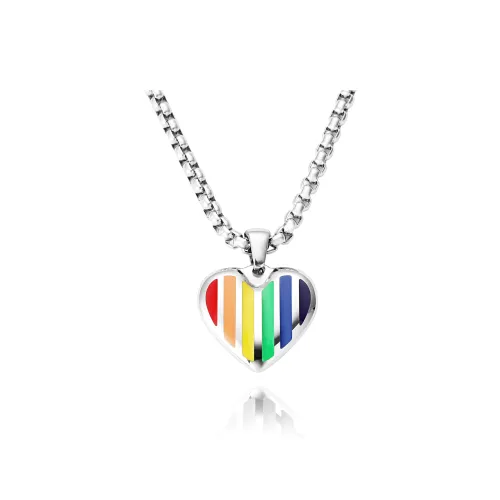 ASTAR HADES Necklaces Unisex Lucky Colorful Heart-Shaped Pendant