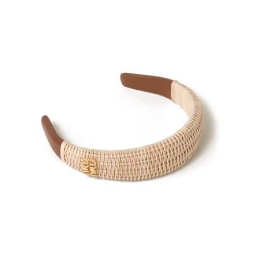 MIU MIU Headbands Women's Coffee