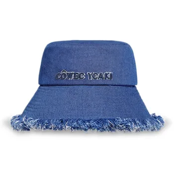 COWEC YCAKI Bucket Hats Unisex Denim Blue