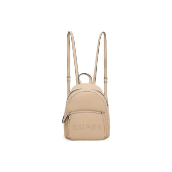 GUESS Artificial Leather Backpack Medium Size Women's Light Coffee