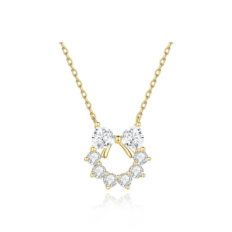 FANCI 925 Silver Set With Precious Stones Necklaces Women's-0