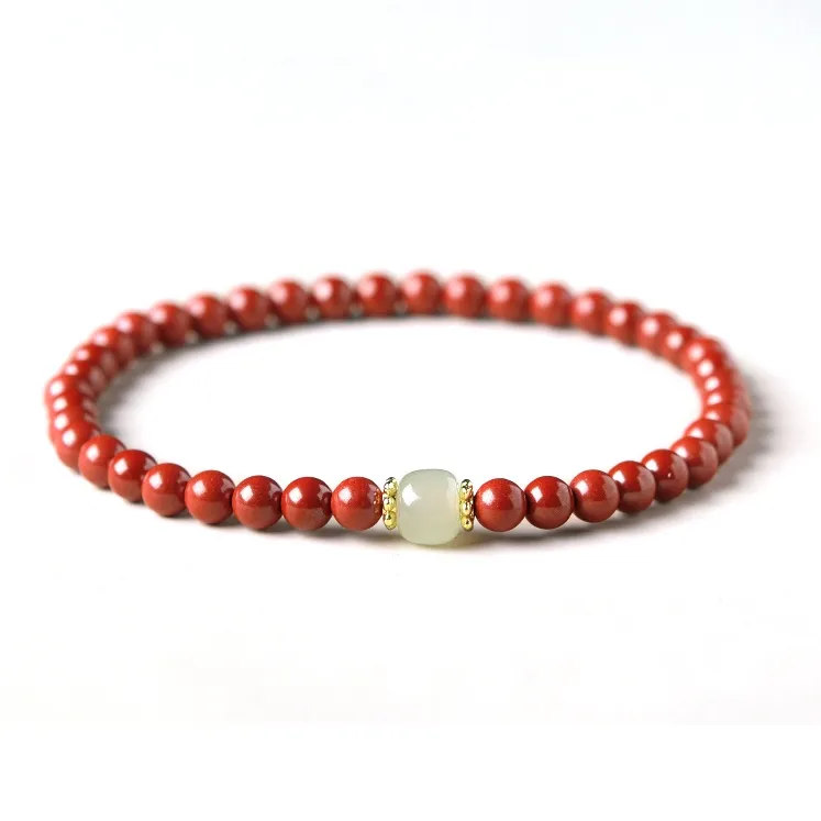 Moon Jewelry Cinnabar Jade Bracelets Unisex-4