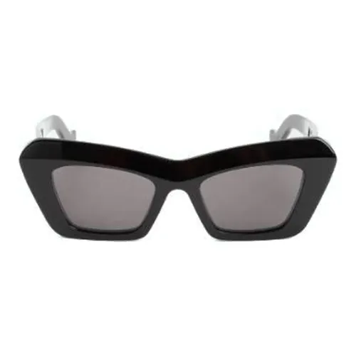 LOEWE Acetate Irregular Shape Sunglasses Women's Black