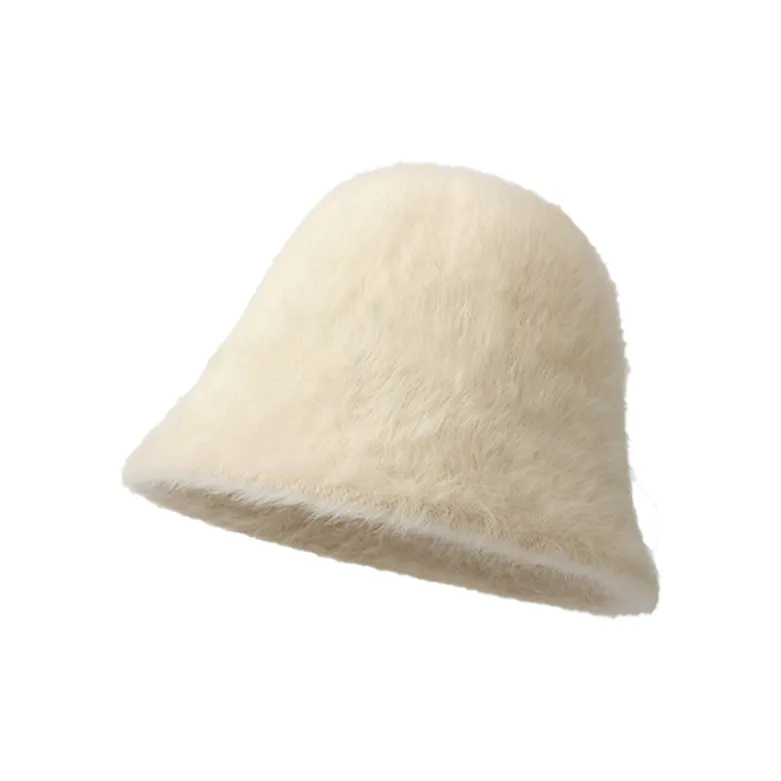 AAJF Rabbit Fur Bucket Hats Women's-2