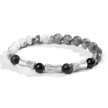YINCHIE 999 Fine Silver Bracelets Men's Gift Box Set