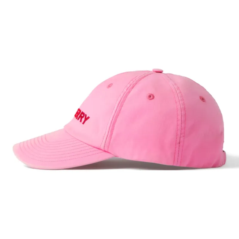 Burberry Cotton Baseball Caps Men's Pink-0