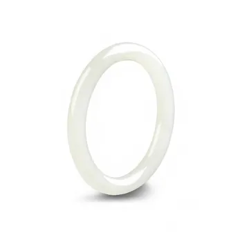 ITALINA Hetian Jade Bangles Women's Pale Greenish White Jade
