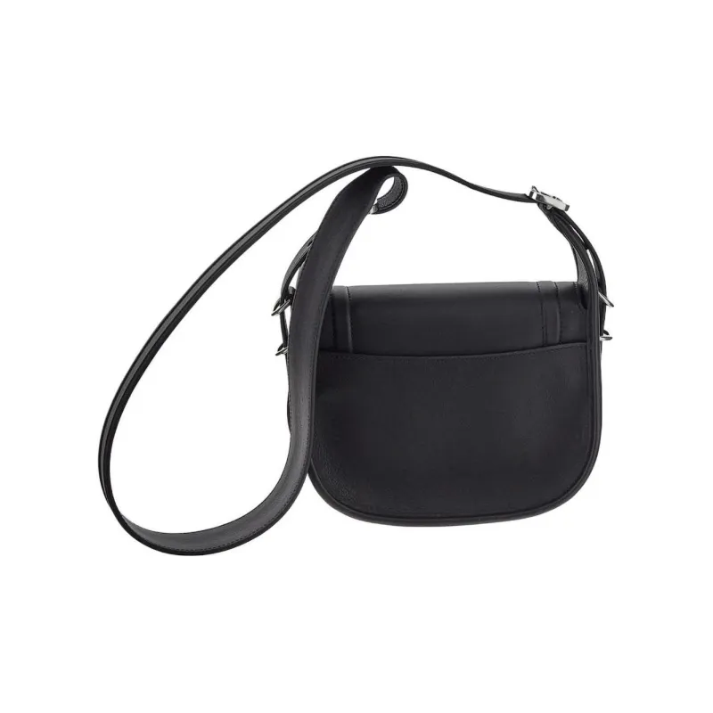 Mulberry Cow Leather Briefcase Crossbody Bag Shoulder Bag Women's Black-4