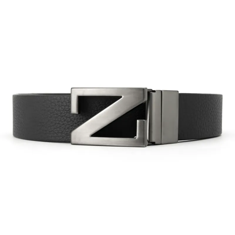 Ermenegildo Zegna Logo Plaque Reversible Belt-0