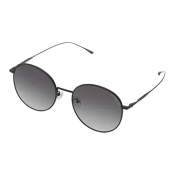 VERA WANG Titanium Oval Sunglasses Unisex Black