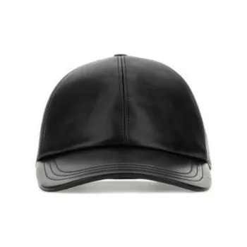 PRADA Nappa Leather Logo Baseball Cap