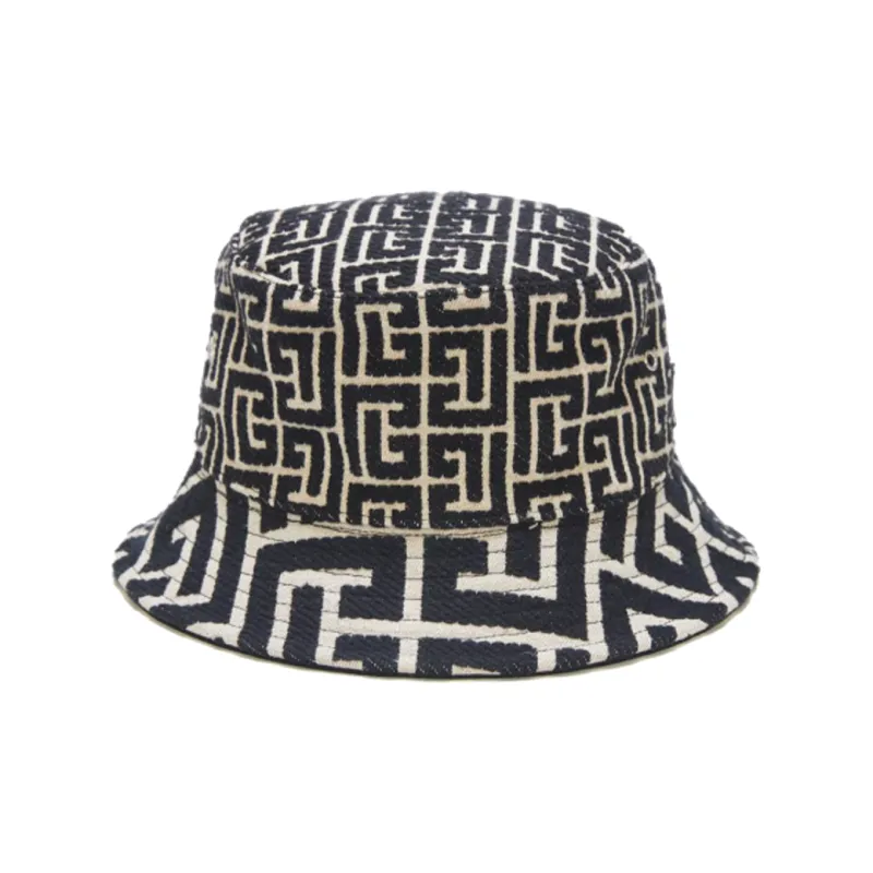 BALMAIN Mix Monogram Jacquard Bucket Hat-2