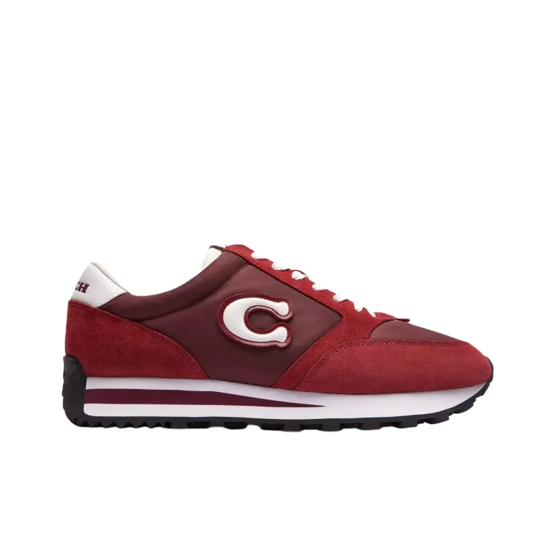 COACH Runner Low Top Casual Shoes Men's Red-1