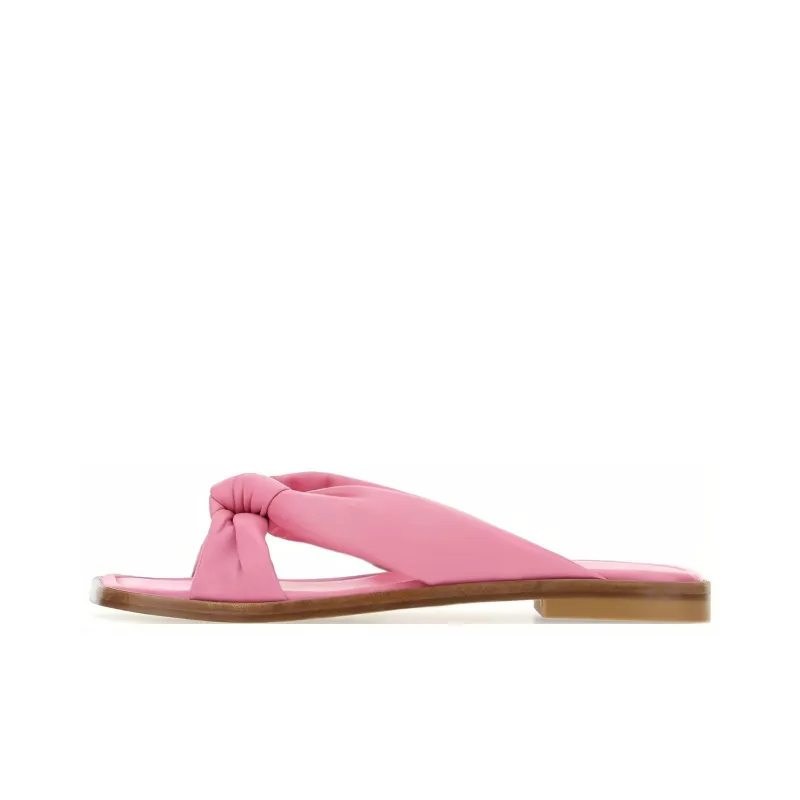 Stuart Weitzman/SW Abrasion Resistant Slide Slippers Women's Pink-0