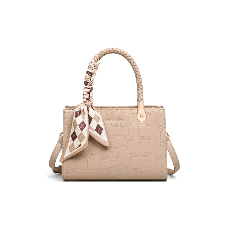COMELY Cow Leather Handbag, Shoulder Bag, Crossbody Bag Regular Women's Khaki-3