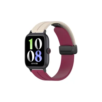 FZRT Vivoiqoo Compatibility Watch Band Sports Silicone Magnetic Clasp Quick Release Strap Silicone Material