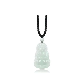 Green Craftsman Bean Type Jadeite Pendants Unisex