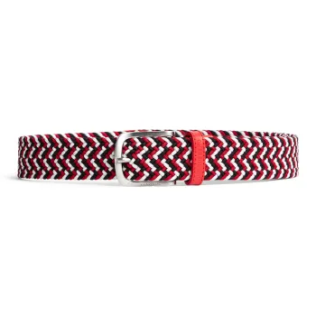 J.Lindeberg Woven Design Pin Buckle Belt Men's Multicolor Width: 3CM