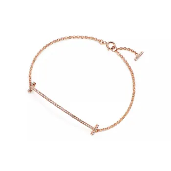 TIFFANY & CO. 18K Rose Gold, Diamond Bracelets Women's