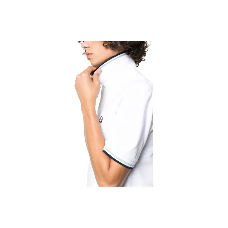 FRED PERRY Striped Trim Polo Shirt-2