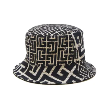 BALMAIN Mix Monogram Jacquard Bucket Hat