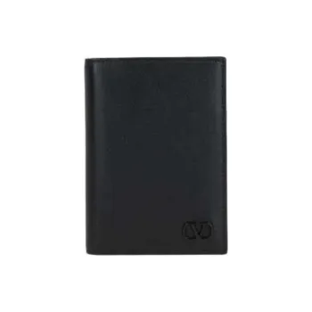 Valentino VLogo Plaque Bi Fold Wallet