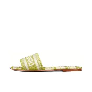 DIOR Dway Stylish Sandals Women's Green Yellow