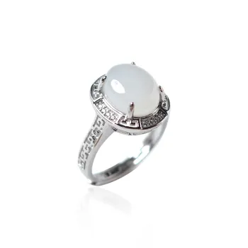 Tokai Family Rings White Jade Women's