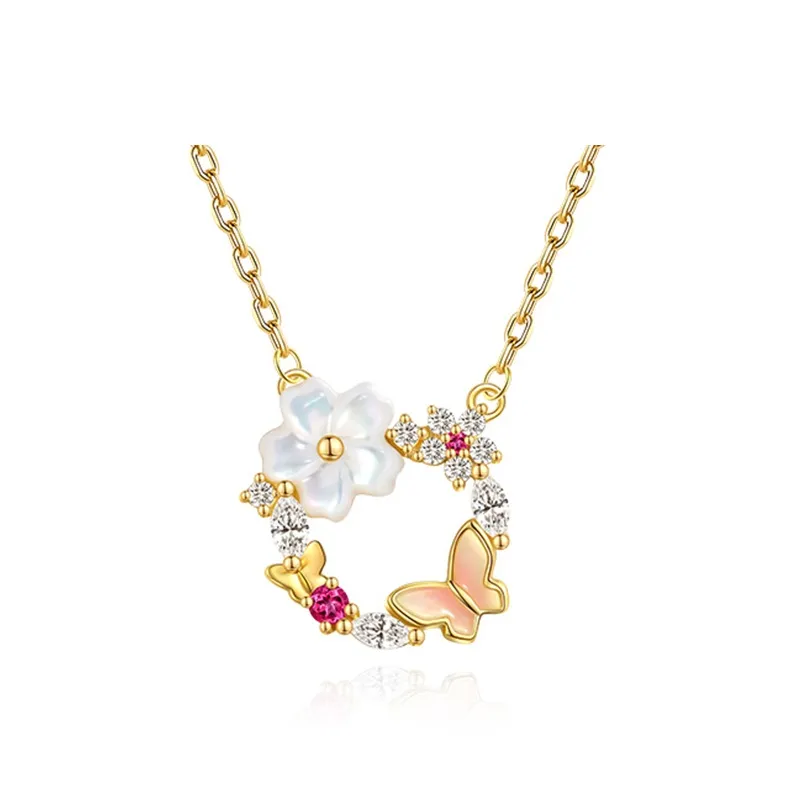FANCI S925 Silver Necklaces Women's Gold Silver-0