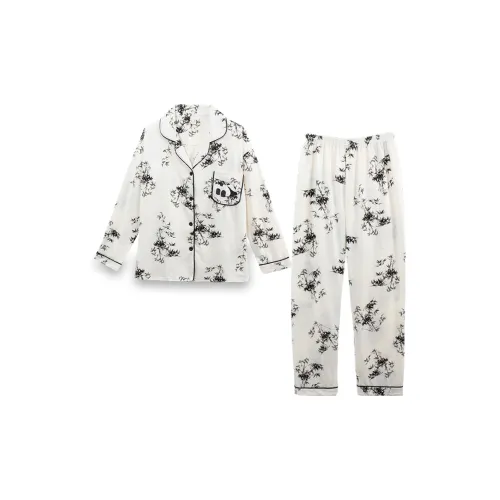 Sleeping Beauty Pajama Set Women's Black