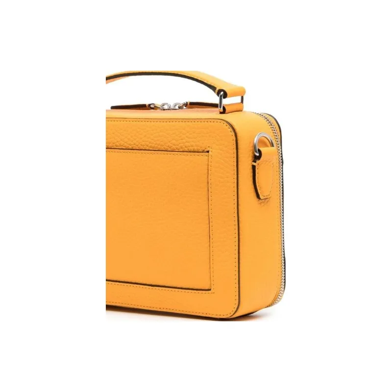 Mulberry Cow Leather Messenger Bag Handbag Shoulder Bag Crossbody Bag Men's Orange-2