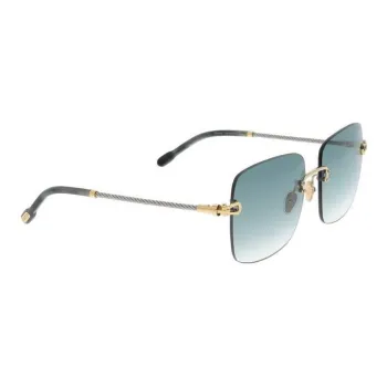 FRED Metal Irregular Shape Sunglasses Unisex Silver