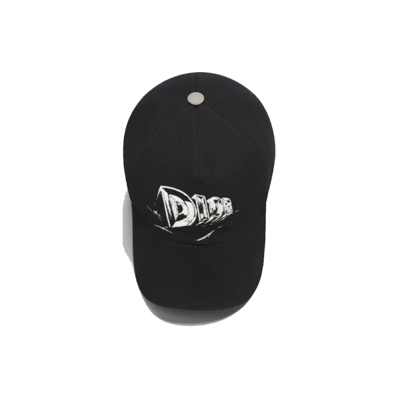 DIOR Logo Printed Baseball Cap-4