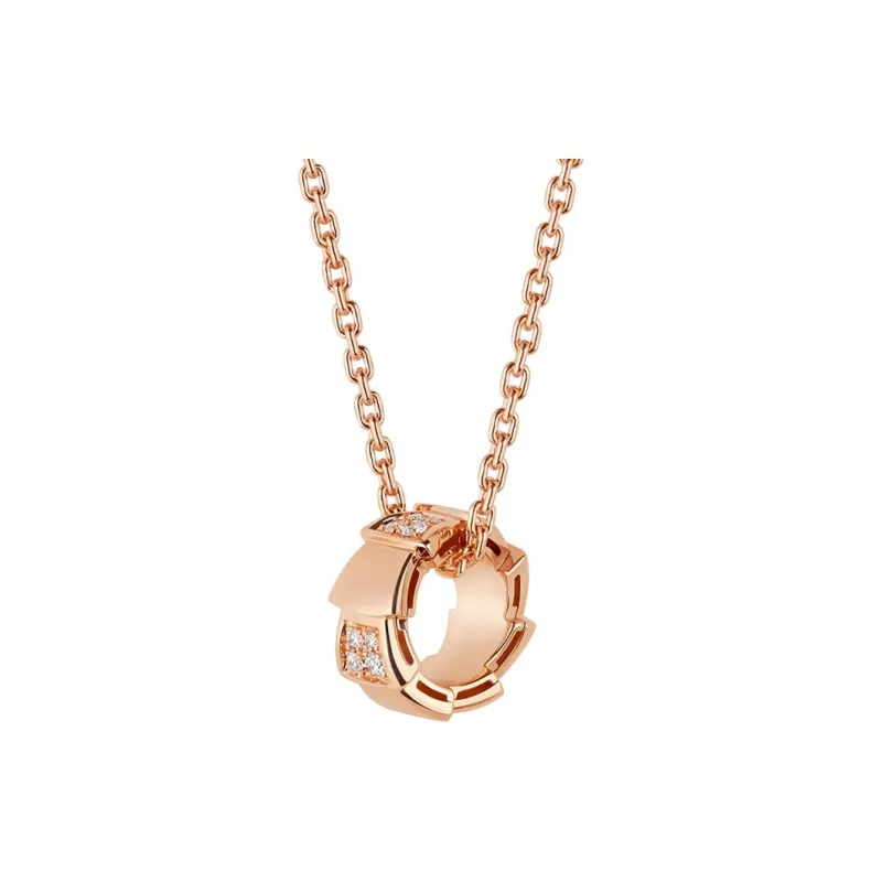 BVLGARI SERPENTI VIPER Karat Gold Necklaces Unisex Rose Gold-0