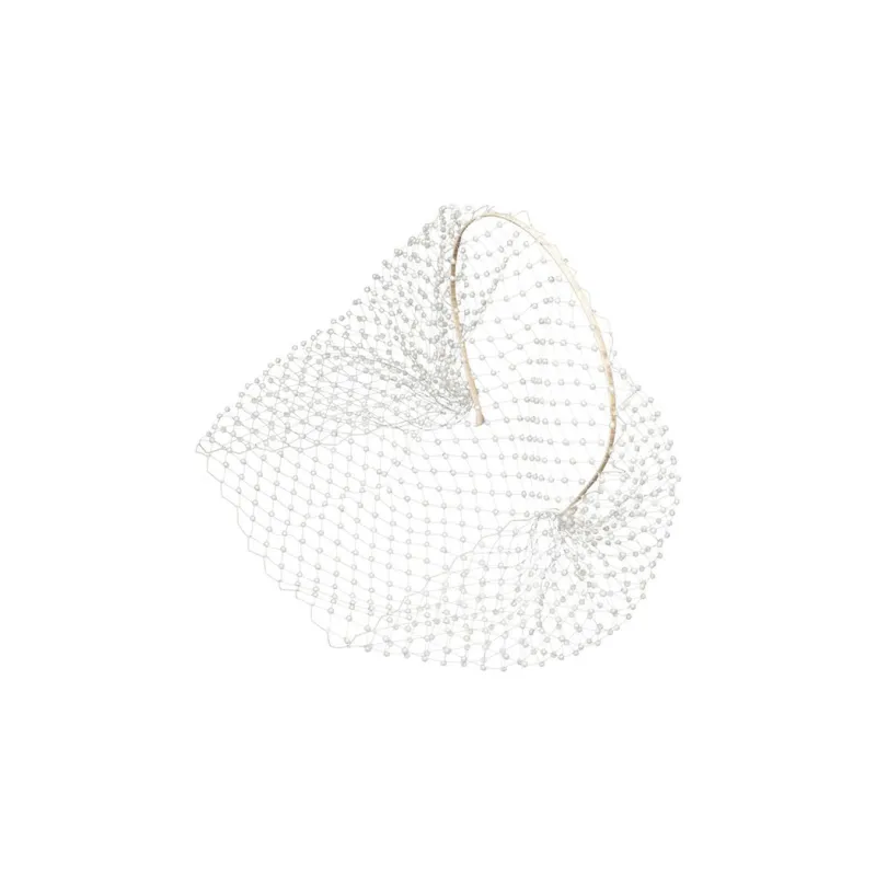 Jennifer Behr Britton Faux Pearl-embellished Voilette-0
