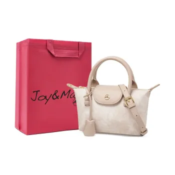Joy&Mario High-Visual Appeal Texture Casual And Versatile Small Size Women's Cream Apricot/Glacier Blue/Ink-Wash