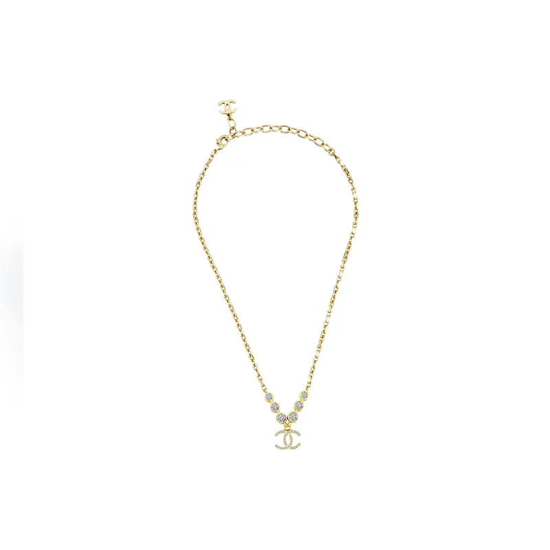 CHANEL Metal Necklaces Women's Gold-2