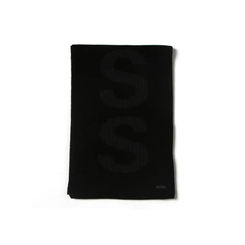 HUGO BOSS Knit Scarves Men Black-1