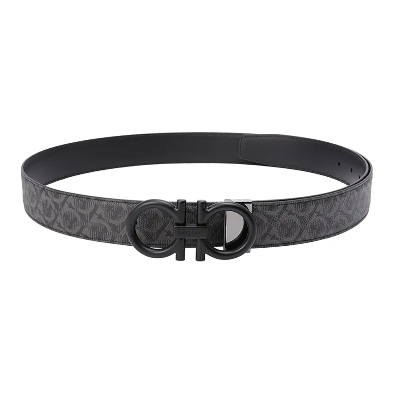 FERRAGAMO Cow Leather Belts Men's 3.5cm-3