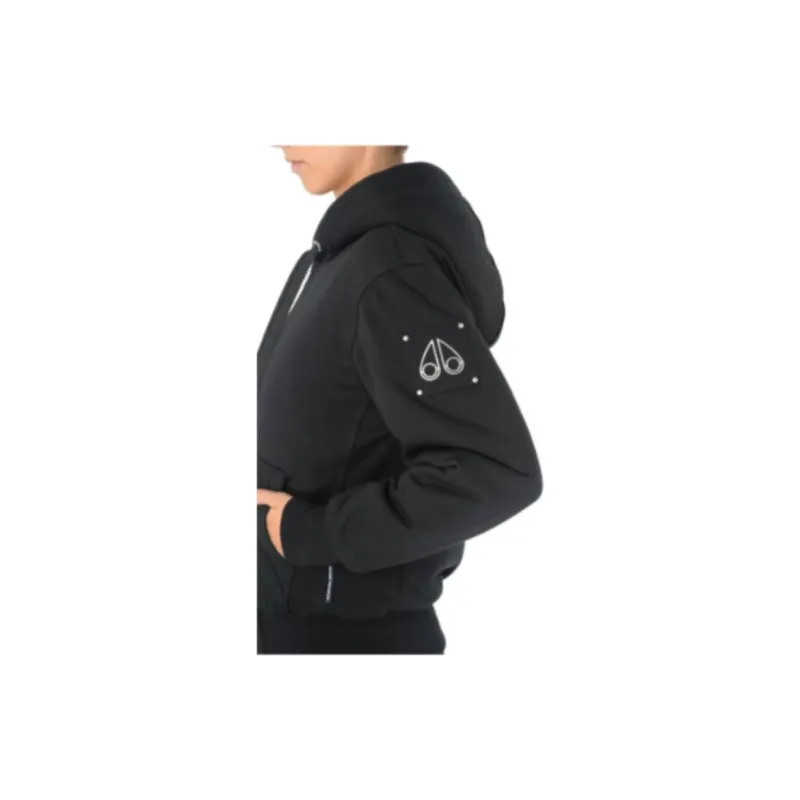 Moose Knuckles Logo patch Faux fur Hoodie-3