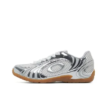 OLD ORDER Thin Sole Shoes Lightweight Anti Slip Low Top Casual Shoes Women's Silver