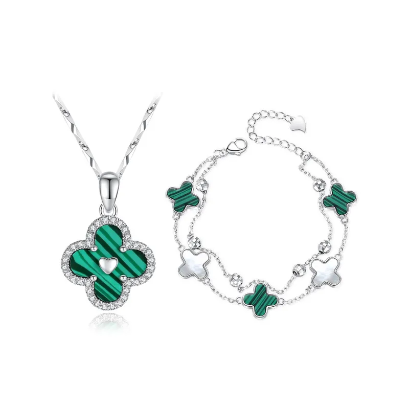 Olampe Malachite Jade Necklaces Women's-10