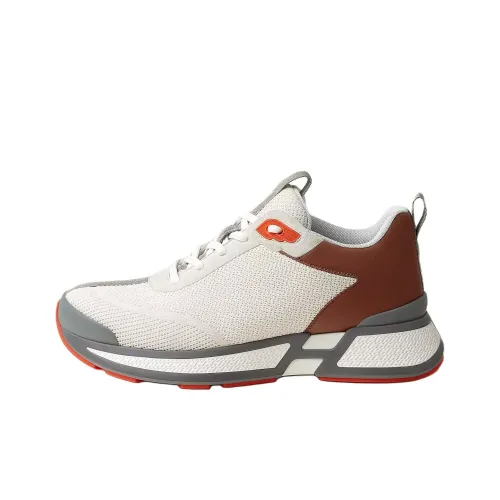 HERMES Hero Low Top Casual Shoes Men's White