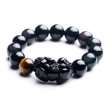 Jingleo Obsidian Jade Bracelets Unisex